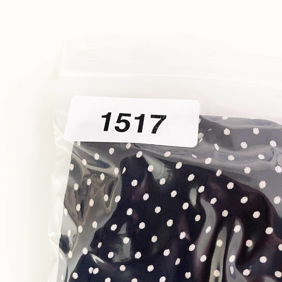 Flynn Skye (1) Polka Dot Wide Leg Rayon V-Neck Jumpsuit Black - Picture 11 of 11